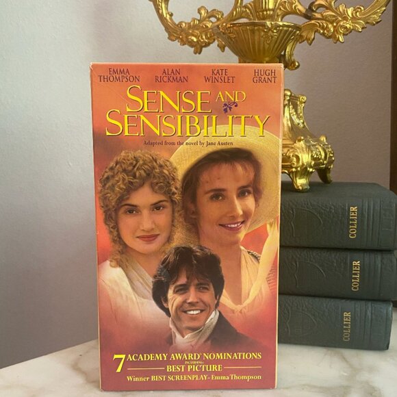 Sense and Sensibility VHS 90s Jane Austen Emma Thompson Kate Winslet Hugh Grant - Picture 1 of 2